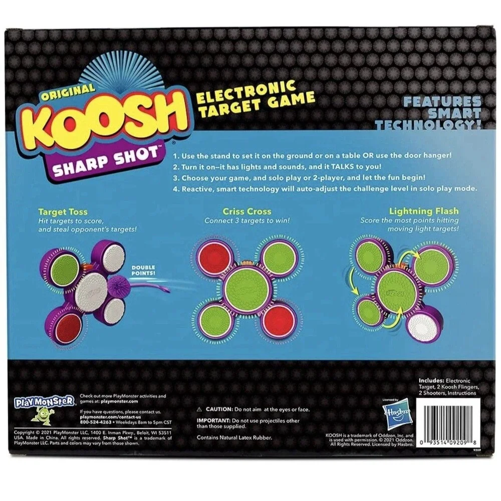 Hasbro Koosh Sharp Shot Electronic Target Game by Hasbro- Ages 6+